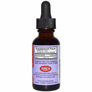 iosol iodine 1 OZ back