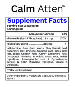 CalmAtten-SupFacts